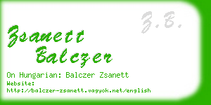 zsanett balczer business card